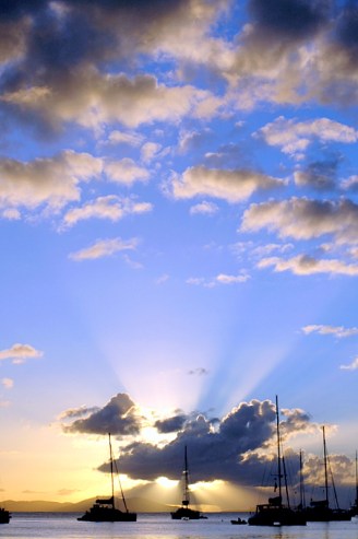 Sunset at Cane Garden Bay